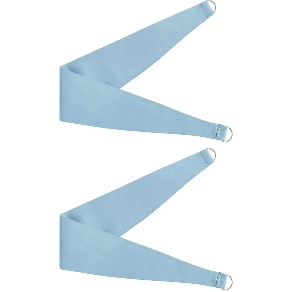 NEW Bujasso Double Layer 80% Blackout Curtains with Sheer Overlay, Sky Blue 84